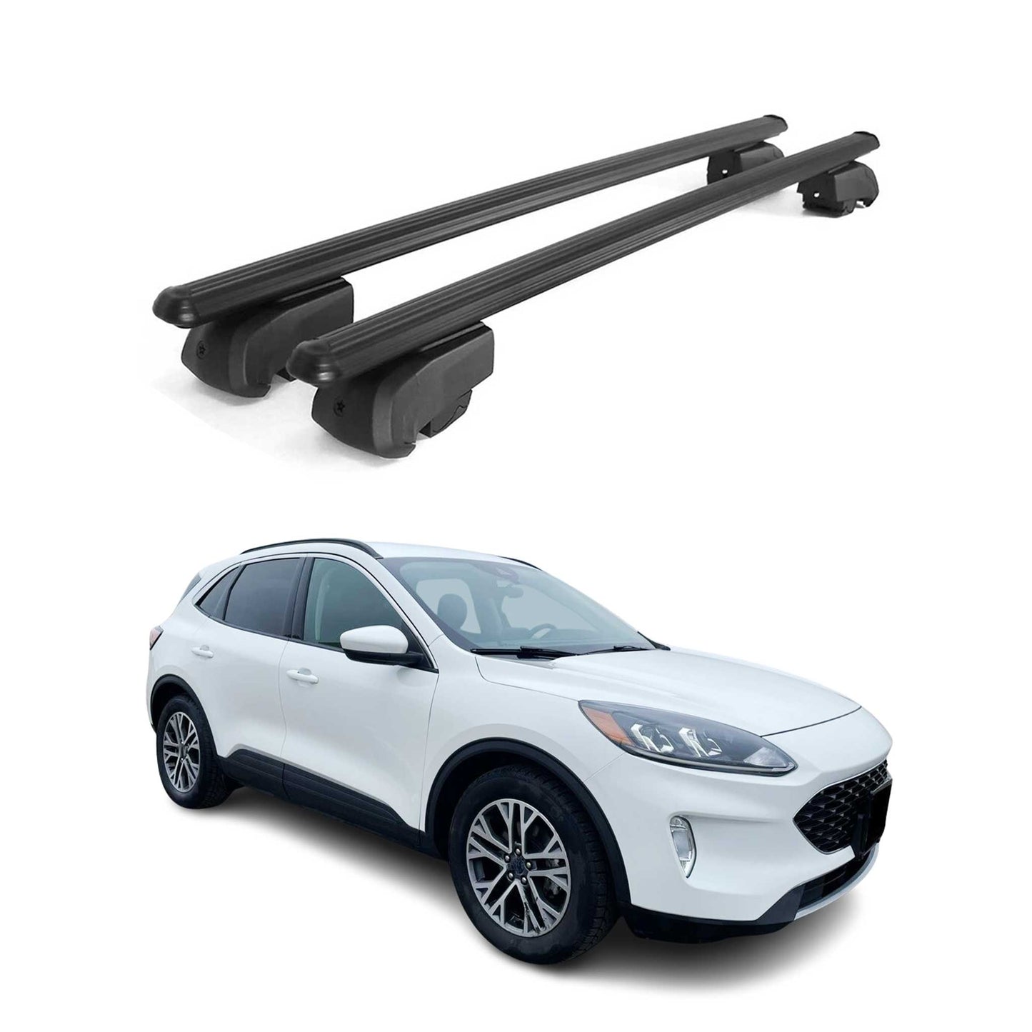 2020-2026 Ford Escape Roof Rack Cross Bars Black