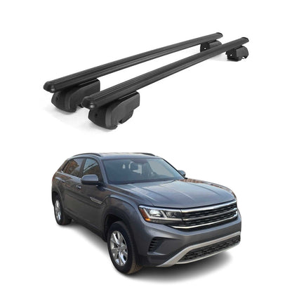 2020-2026 Volkswagen Atlas Cross Sport Roof Rack Cross Bars Black