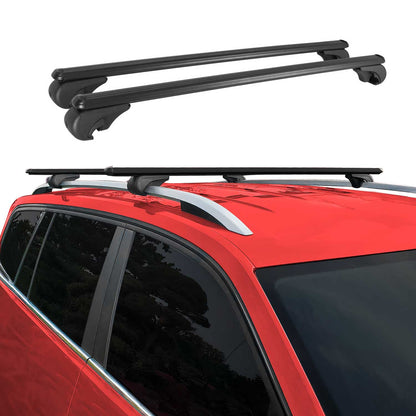 2008-2010 Volvo V70 Roof Rack Cross Bars Black
