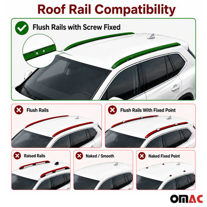 2012-2016 Honda CR-V Roof Rack Cross Bars Black