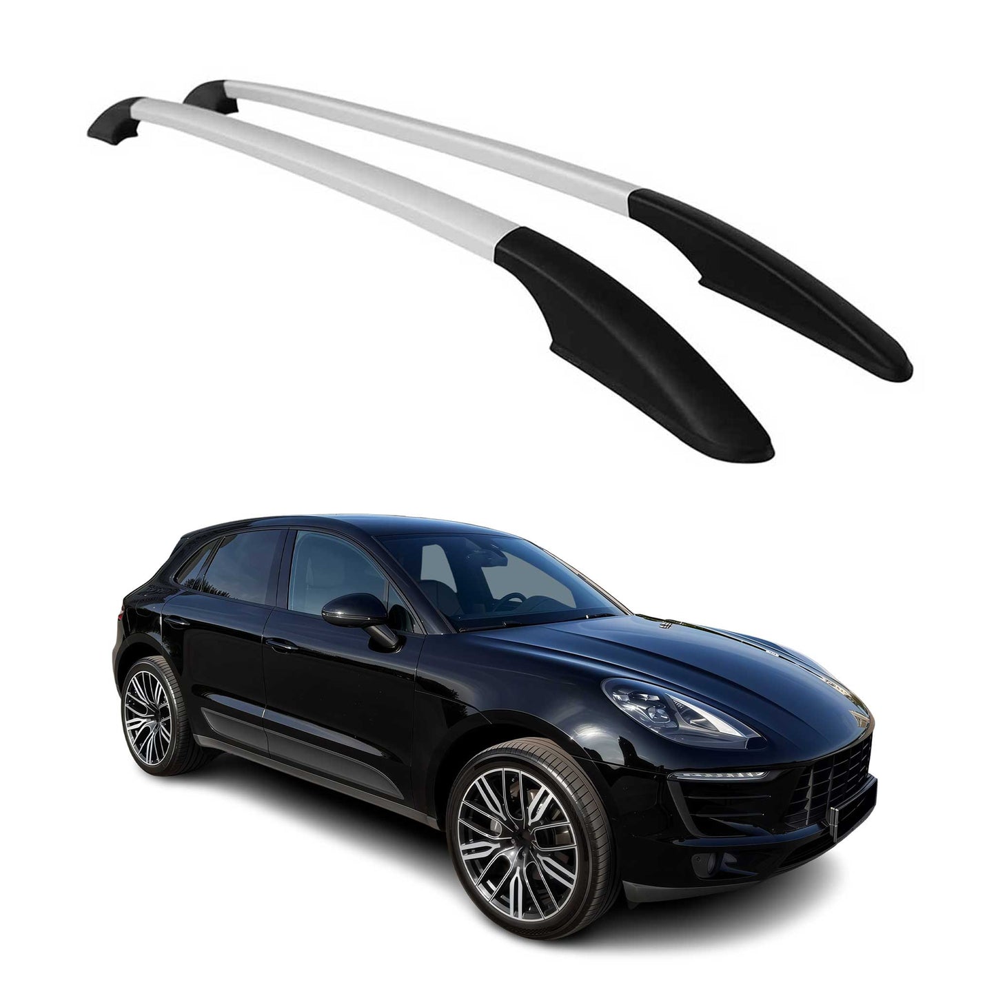 2015-2026 Porsche Macan 1.gen Roof Rack Rails Side Rails Silver
