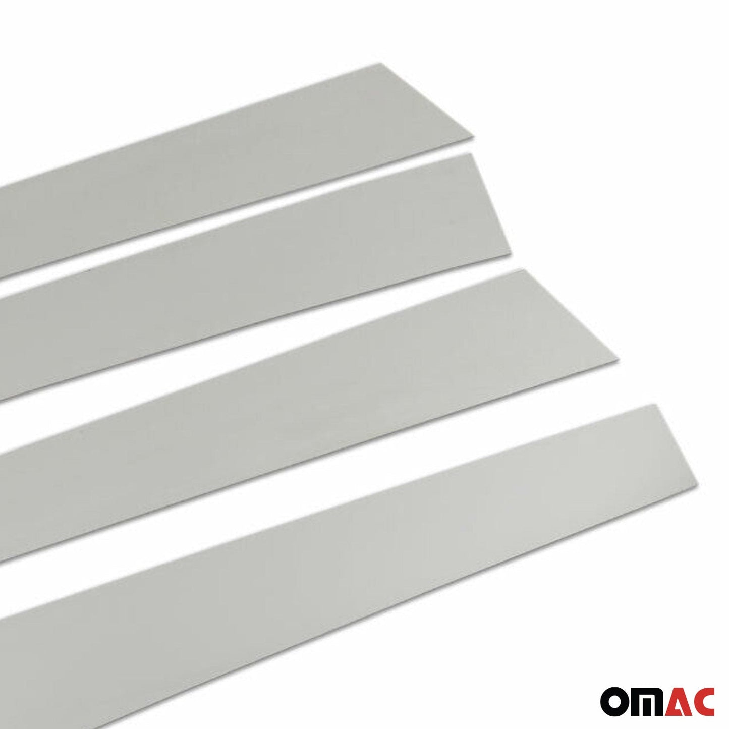 2019-2025 Toyota RAV4 Window B Pillar Posts Door Trim Cover Stainless Steel Silver 4x