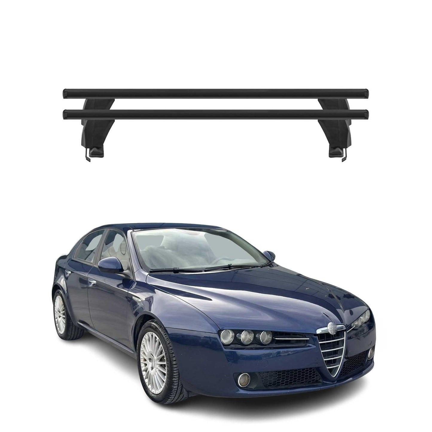 2005-2011 Alfa Romeo 159 Sedan Roof Rack Cross Bars Luggage Carrier 2 Pcs