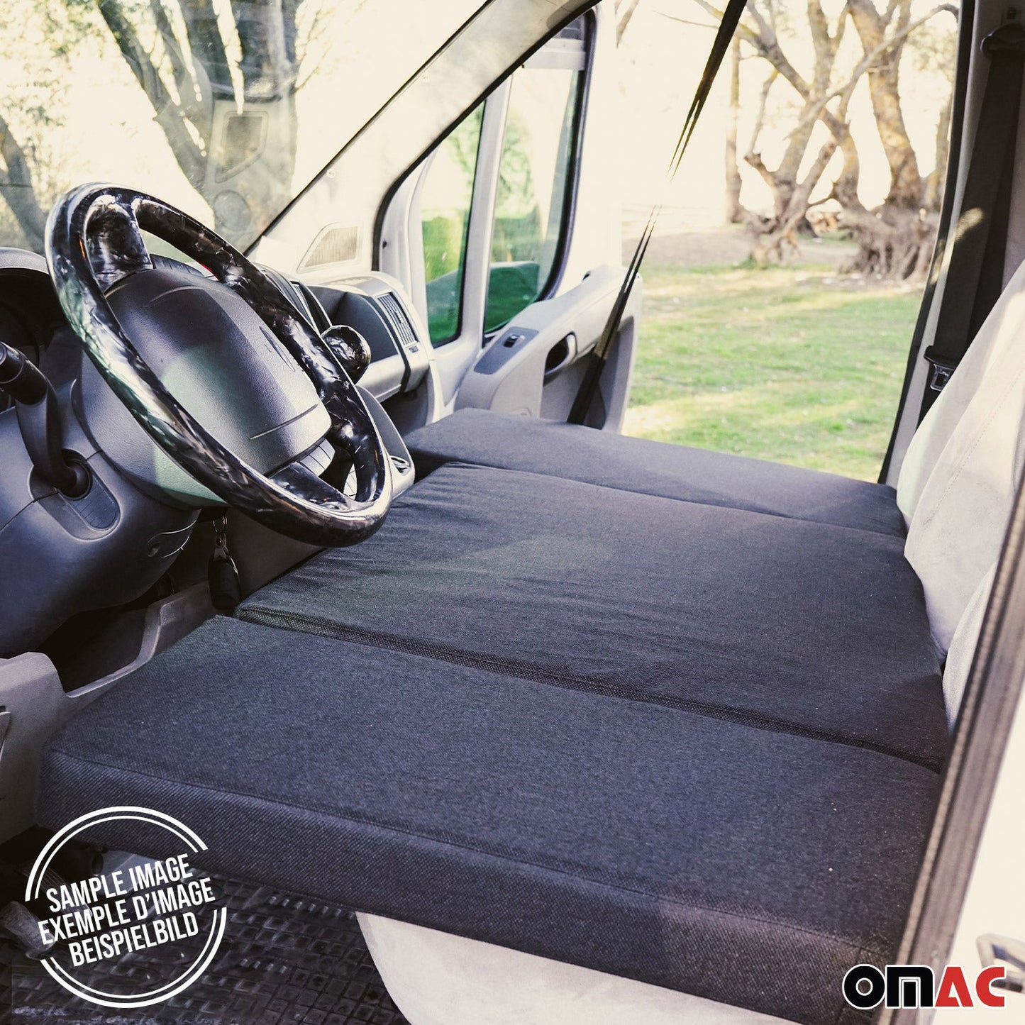 Front Cab Camper Bed Mattress Bed for VW T5 Transporter 2003-2015 Black 1Pc