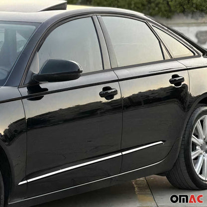 2012-2018 Audi A6 C7 All Type Side Door Molding Trim Stainless Steel