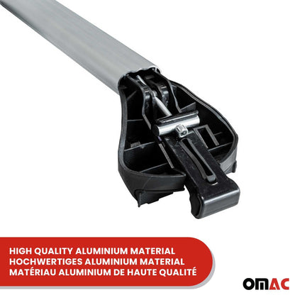 1998-2002 Subaru Forester I Roof Rack Cross Bars Silver
