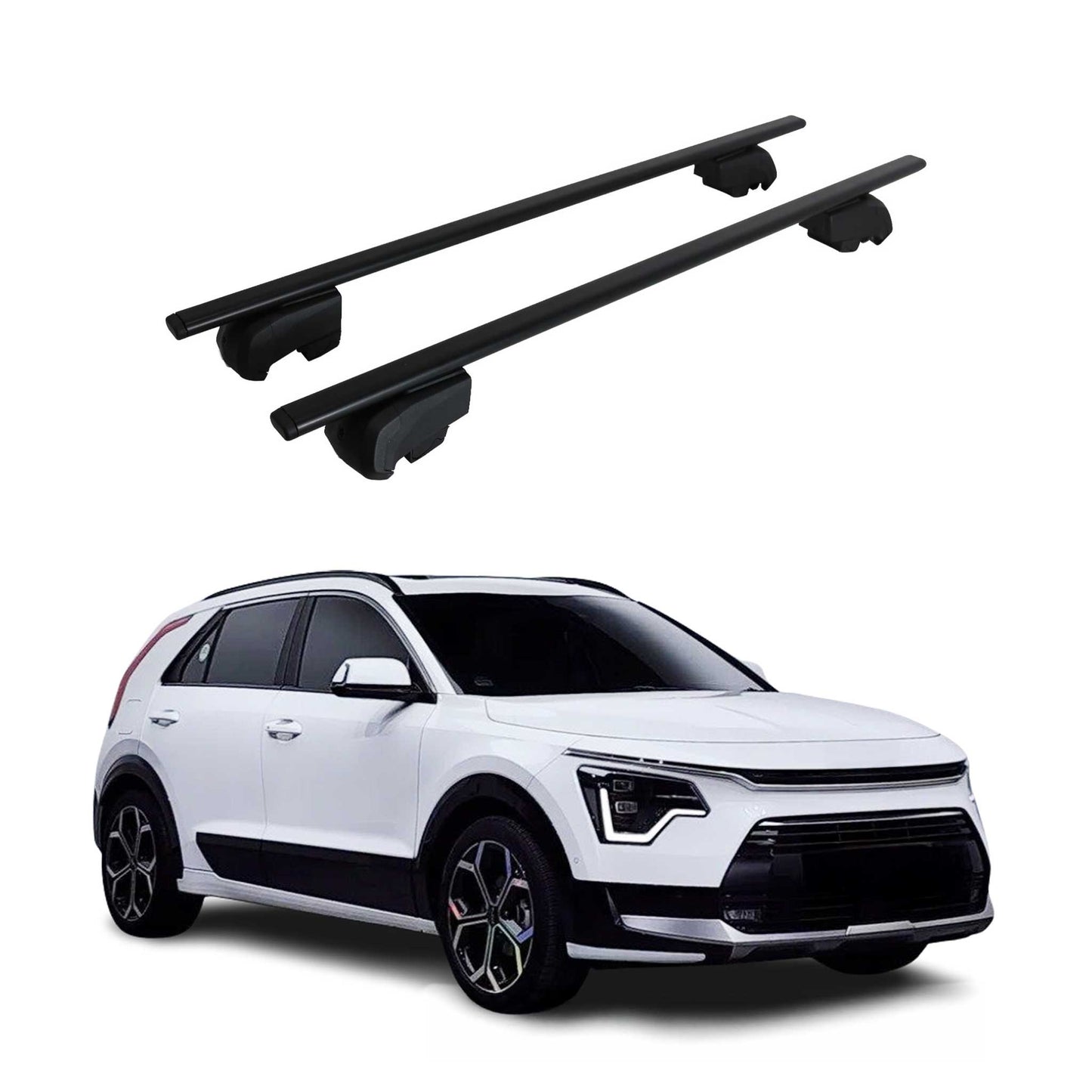 2023-2026 Kia Niro 2.gen Roof Rack Cross Bars Black