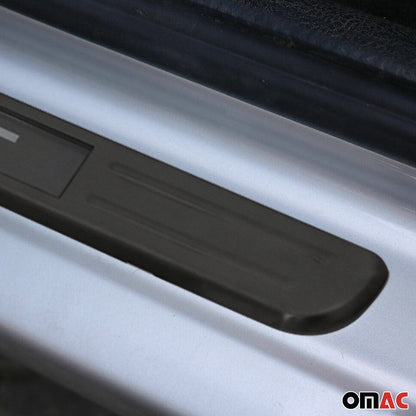 Toyota Door Sill Scuff Plate Illuminated Brushed Stainless Steel Brushed Dark 4Pcs
