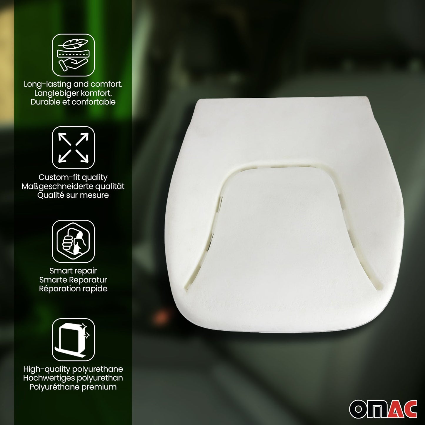 2014-2026 RAM ProMaster 1500/2500/3500 Seat Cushion Foam Pad Driver Bottom