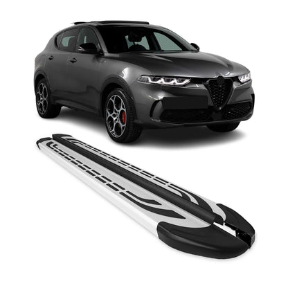 2023-2026 Alfa Romeo Tonale Running Boards Side Steps Silver