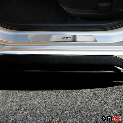 2018-2026 Volvo XC60 Door Sill Scuff Plate Scratch Protector Sport Stainless Steel 4x