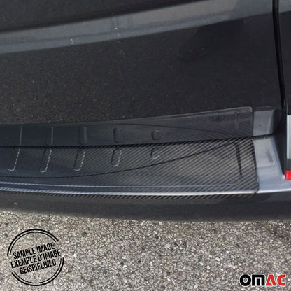 2015-2024 Jeep Renegade Rear Bumper Sill Cover Protector Guard Carbon Fiber