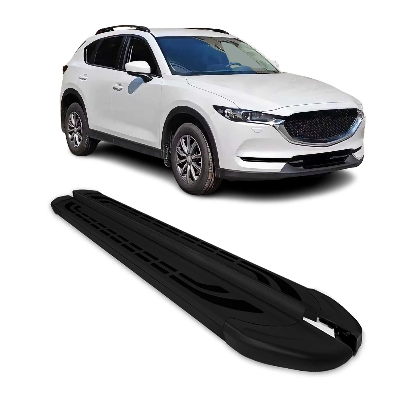2017-2025 Mazda CX-5 2.gen Running Boards Side Steps Black