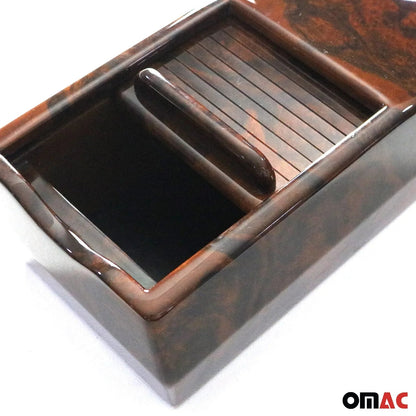1972-1989 Mercedes SL-Class R107 C107 Console Cassette Center Box Walnut