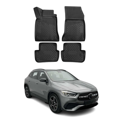 2015-2020 Mercedes GLA Class X156 Floor Mats Liners Full Set All Weather Black
