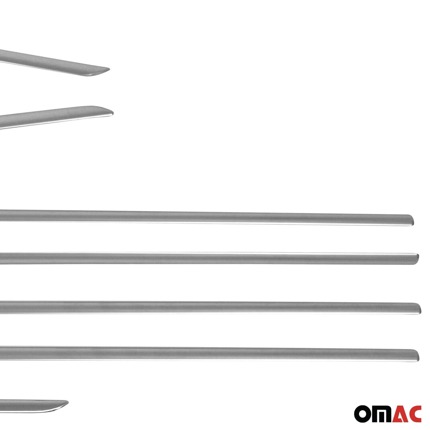 2010-2015 Toyota Prius Window Molding Trim Streamer Silver 8Pcs Stainless Steel