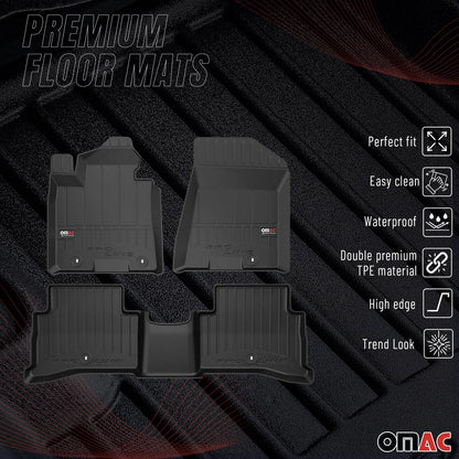 2017-2022 Kia Sportage Premium Floor Mats Liners Full Set All Weather Heavy Duty