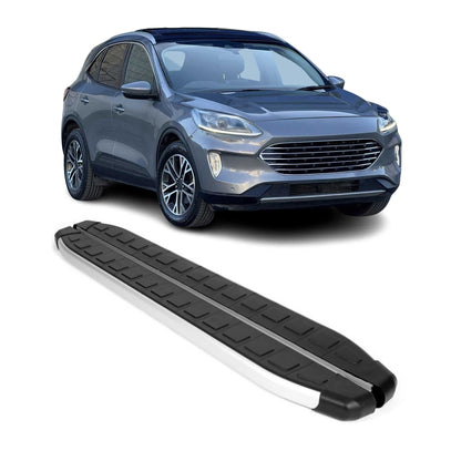2020-2026 Ford Escape Running Boards Side Steps Silver & Black