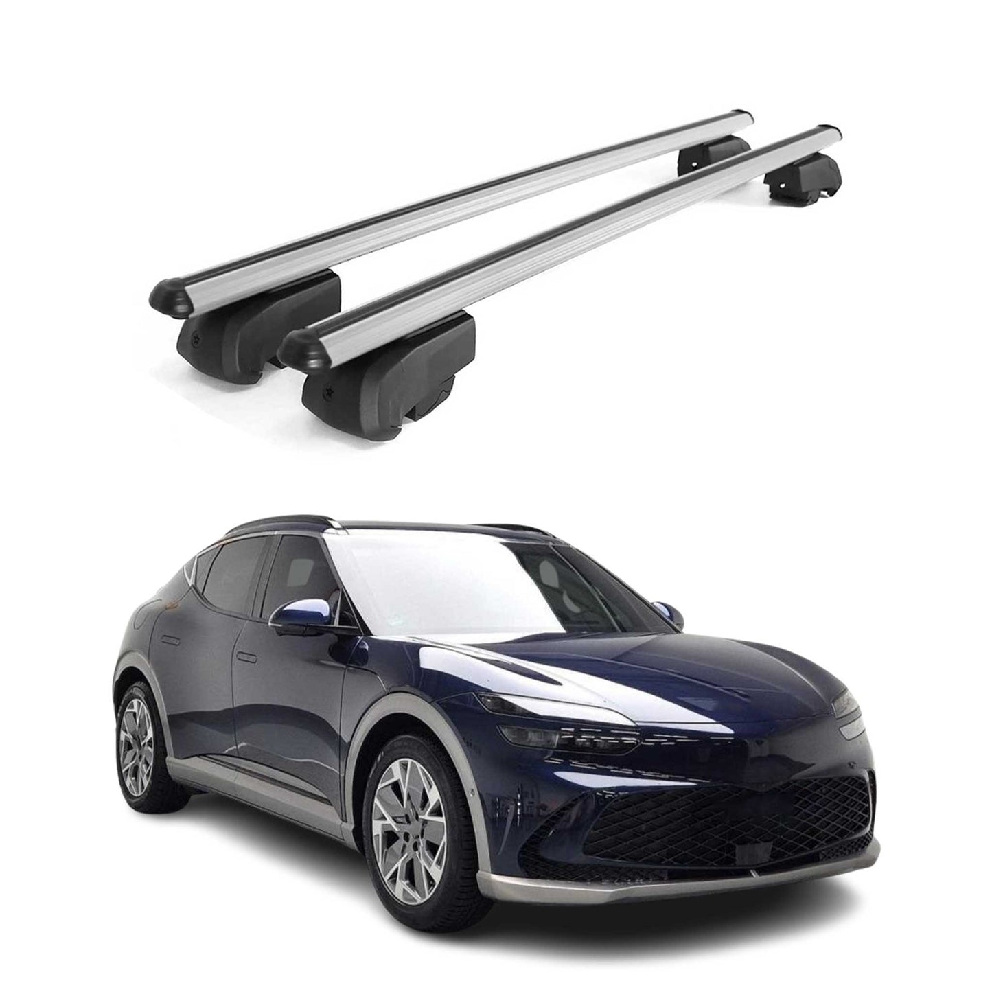 2023-2026 Genesis GV60 Roof Rack Cross Bars Silver