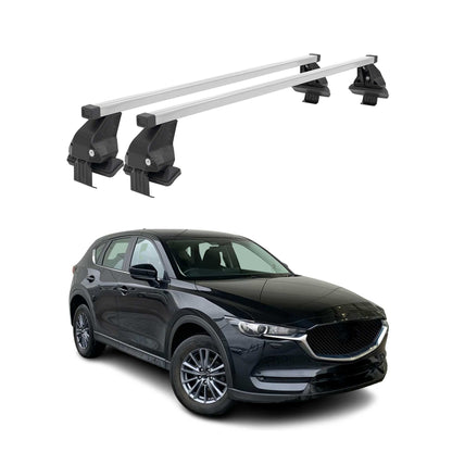2017-2025 Mazda CX-5 2.gen Roof Rack Cross Bars Silver