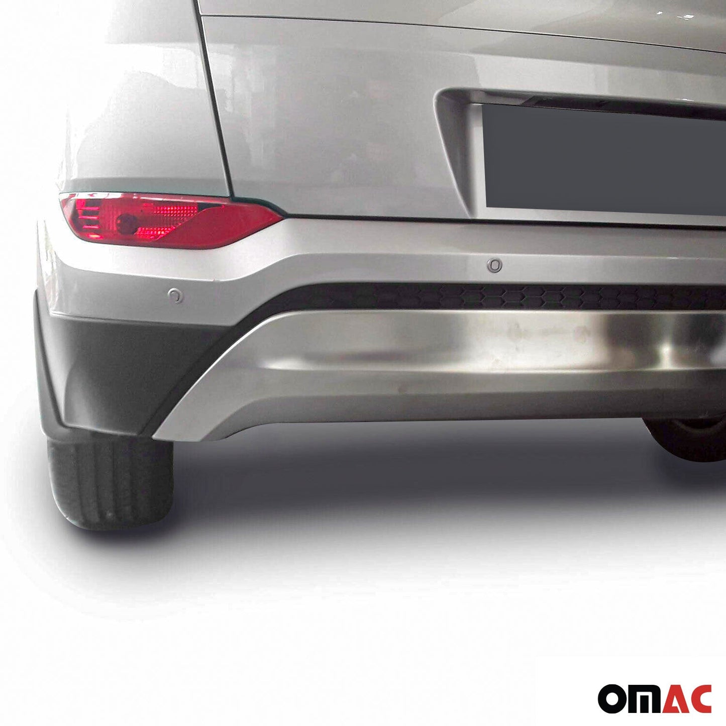 2016-2018 Hyundai Tucson Rear Bumper-Diffusor Trim Protector Silver Stainless Steel