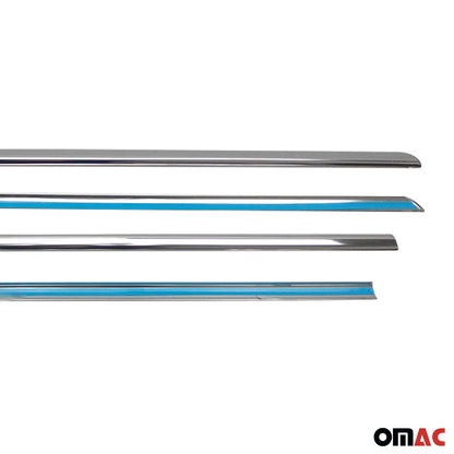 2008-2017 Mitsubishi Lancer Window Molding Trim Streamer Silver 4Pcs Stainless Steel