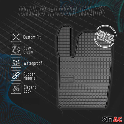 2013-2024 Dodge Durango Floor Mats Liners Full Set All Weather Rubber Black