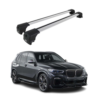 2019-2026 BMW X5 G05 Roof Rack Cross Bars Silver