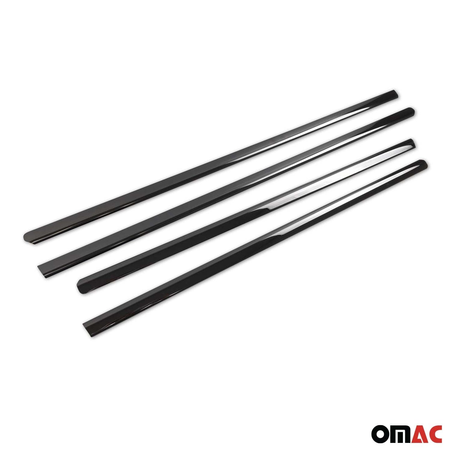 2006-2011 Mercedes M Class W164 Window Molding Trim Streamer Stainless Steel Dark 4x