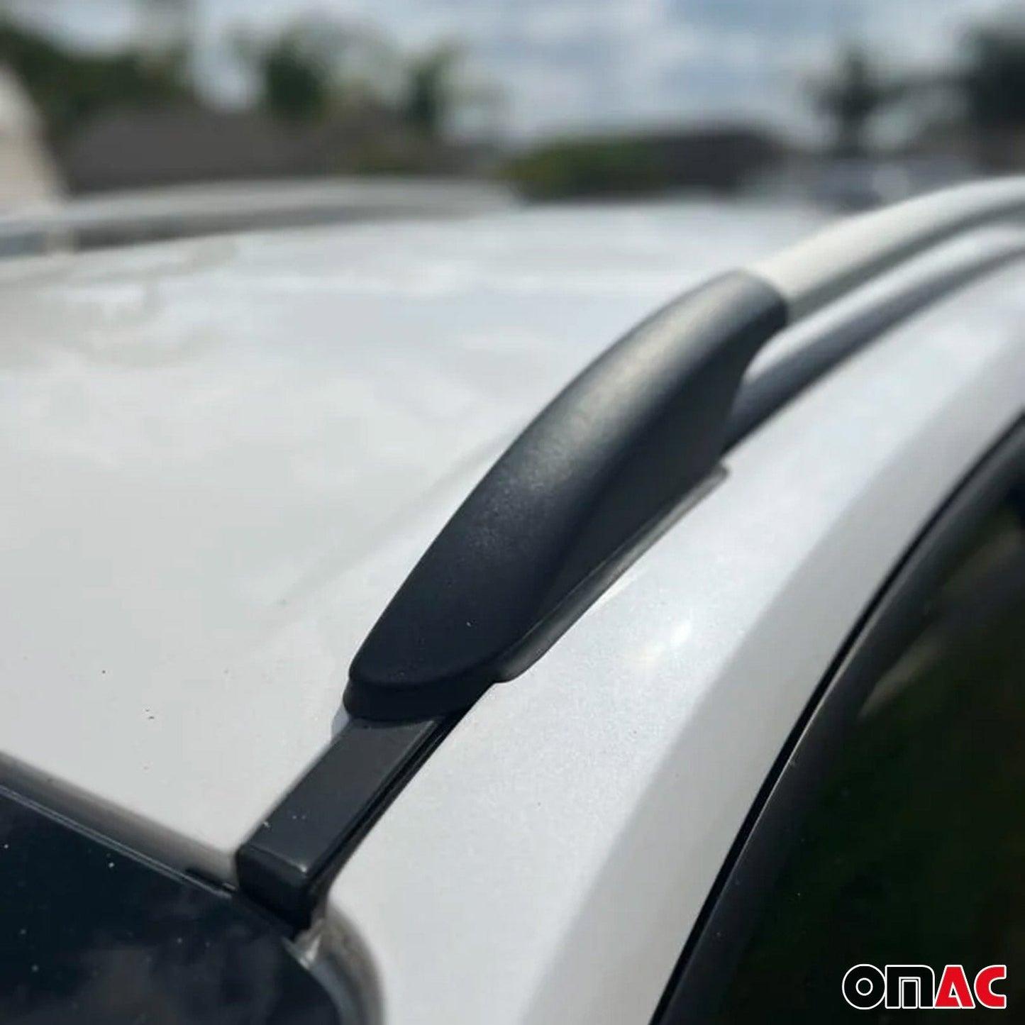 2008-2014 Hyundai i20 Roof Rack Rails Side Rails Aluminium Silver 2 Pcs
