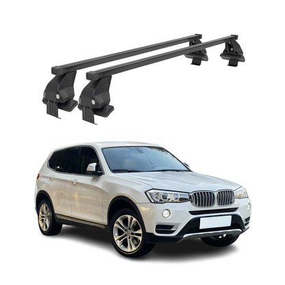 2011-2017 BMW X3 F25 Roof Rack Cross Bars Black