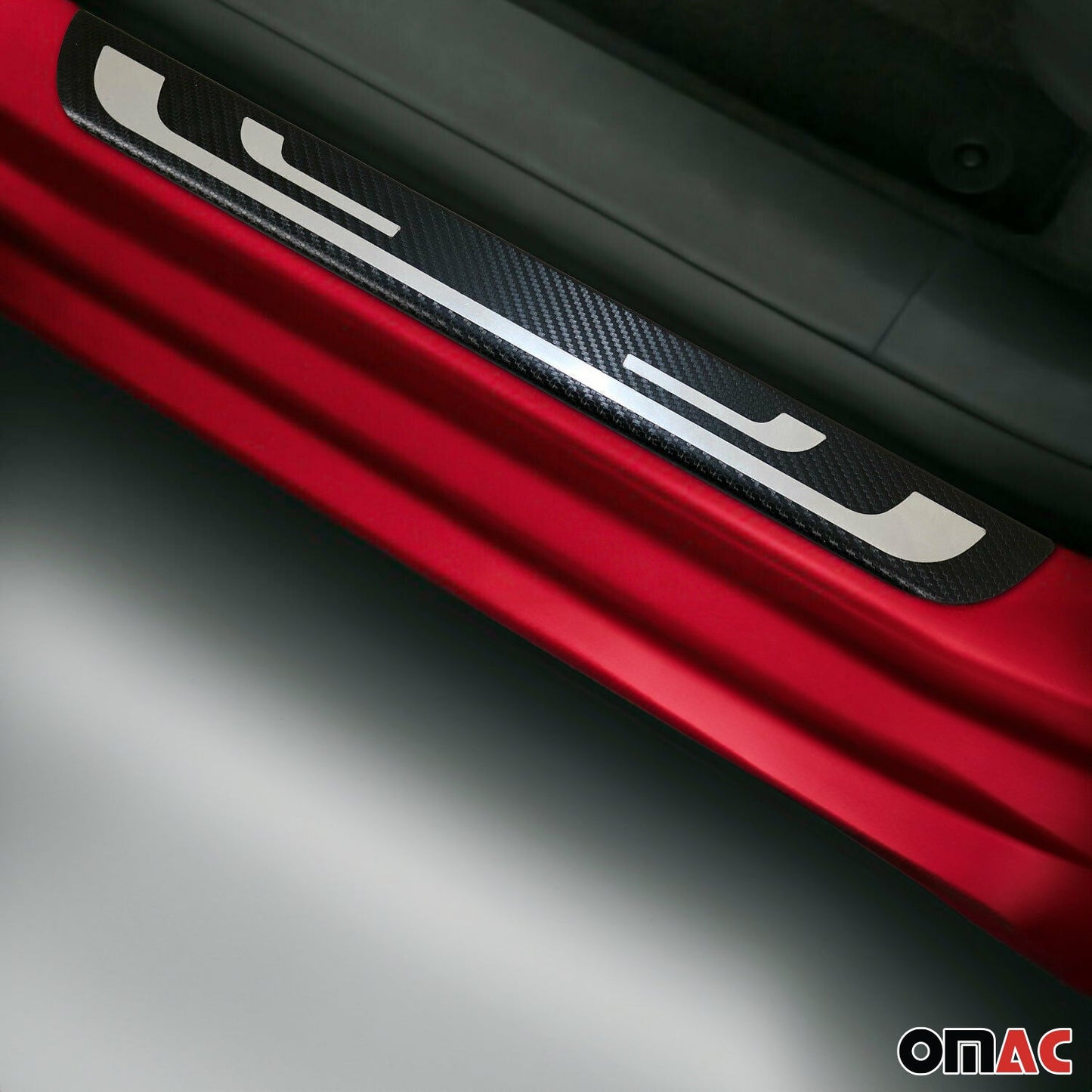 2008-2018 Alfa Romeo Mito Door Sill Scuff Plate Illuminated Stainless Steel & Foiled