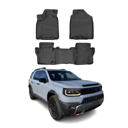 2019-2026 Honda Passport Floor Mats Liners Full Set All Weather Black