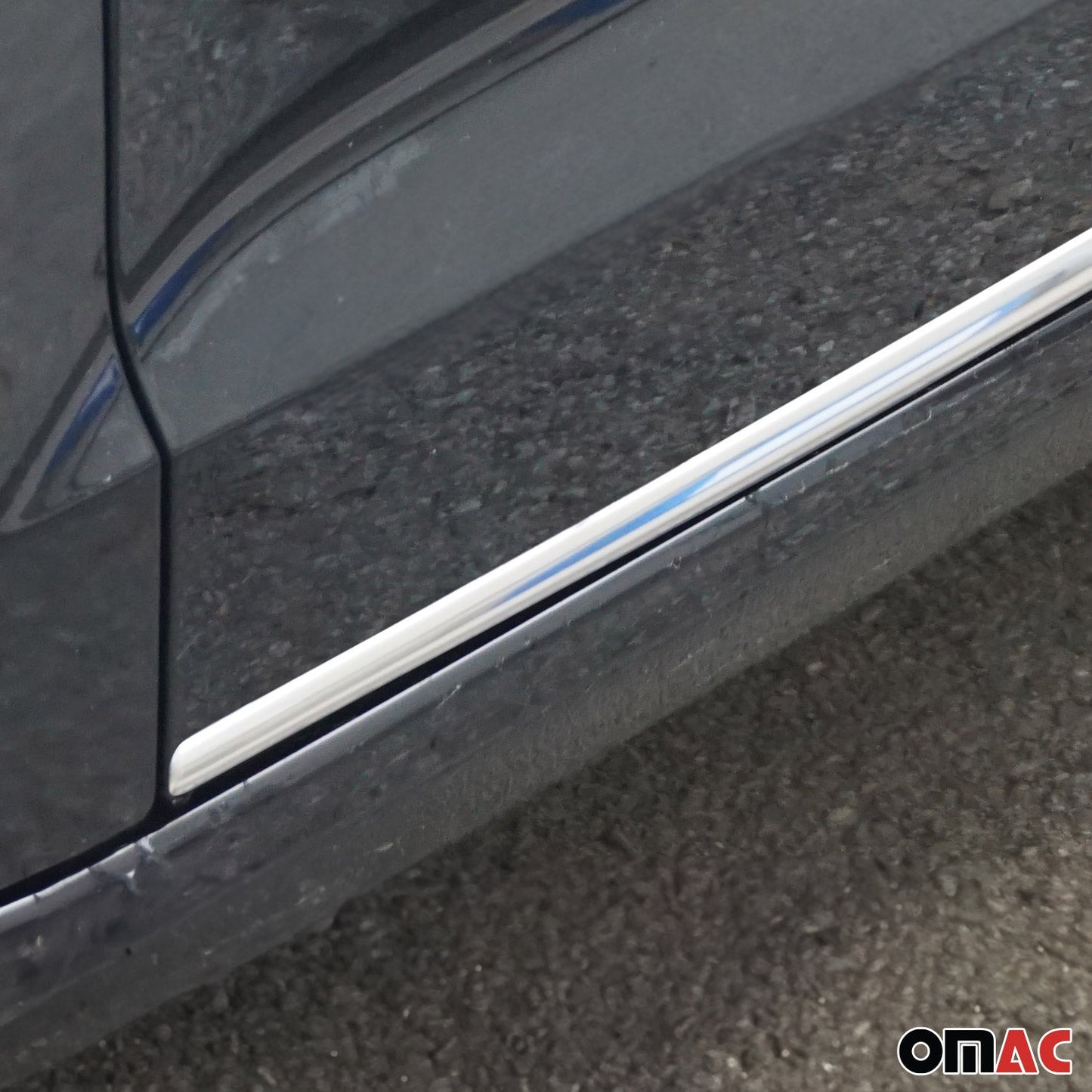 2012-2018 Toyota Auris Side Door Molding Trim Skirt Garnish Stainless Steel Silver 4 Pcs