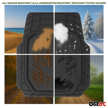 Toyota Universal Floor Mats Liner All Weather 3D Black Waterproof 4Pcs