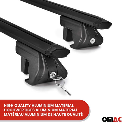 1996-2011 Honda Civic Roof Rack Cross Bars Black