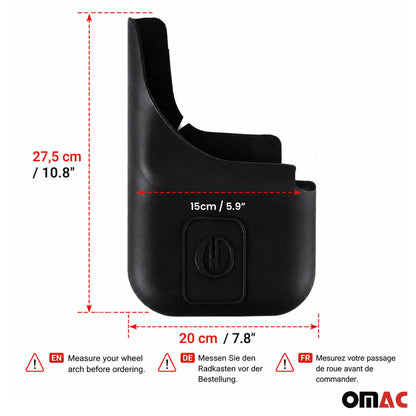 2023-2025 Dodge Hornet Mud Guards Splash Mud Flaps Black 2Pcs