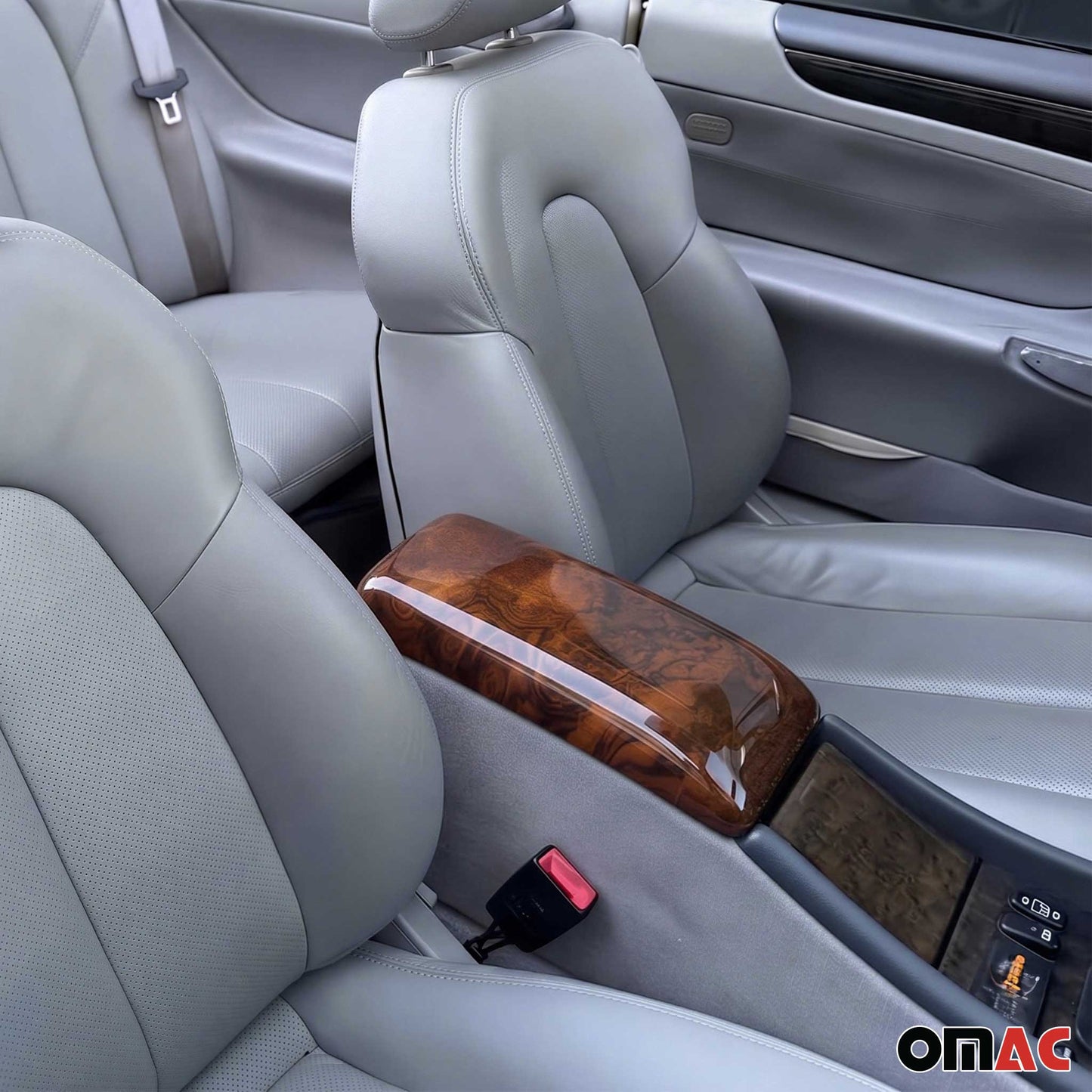 1997-2002 Mercedes CLK Class C208 Armrest Box Lid Cover Wood Walnut