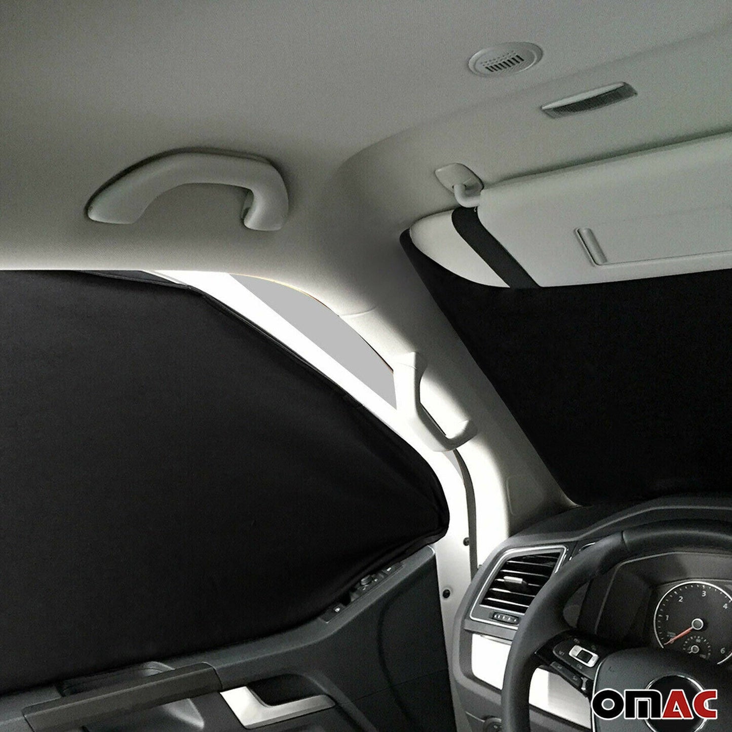 2019-2026 Mercedes Sprinter W907 910 Magnetic Curtains UV Protection Black