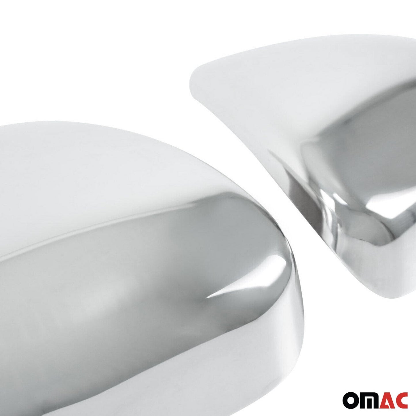 2016-2021 Hyundai Tucson Side Mirror Cover Caps Stainless Steel Silver 2 Pcs