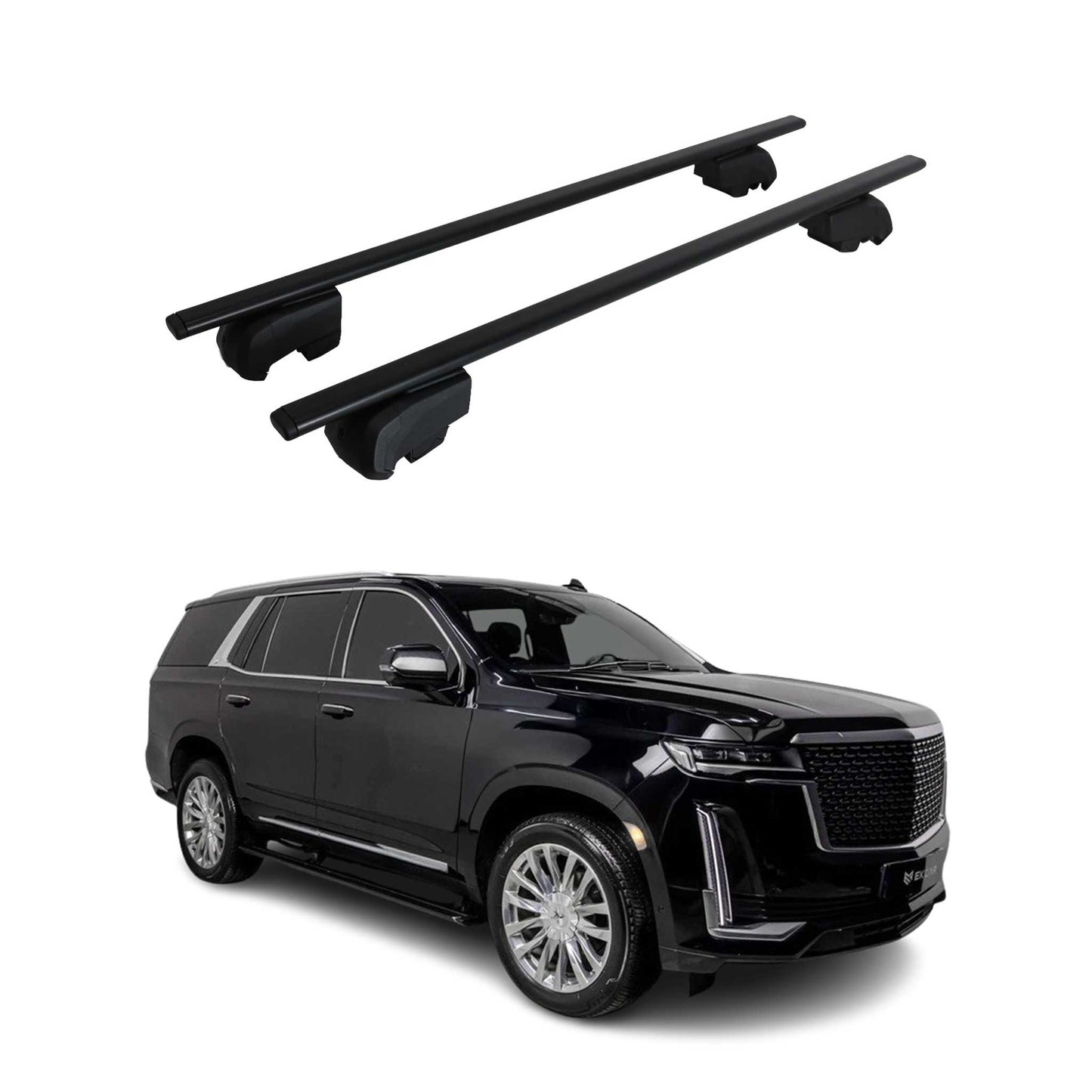 2021-2026 Cadillac Escalade Roof Rack Cross Bars Black