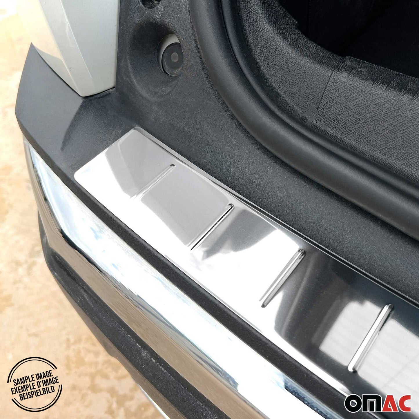 2018-2023 Audi Q5 SQ5 2.gen Rear Bumper Sill Cover Protector Guard Stainless Steel