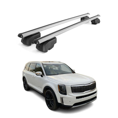 2020-2025 Kia Telluride 1.gen Roof Rack Cross Bars Silver
