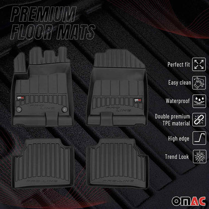 2019-2022 Kia Niro EV 1.gen Premium Floor Mats Liners Full Set All Weather Heavy Duty