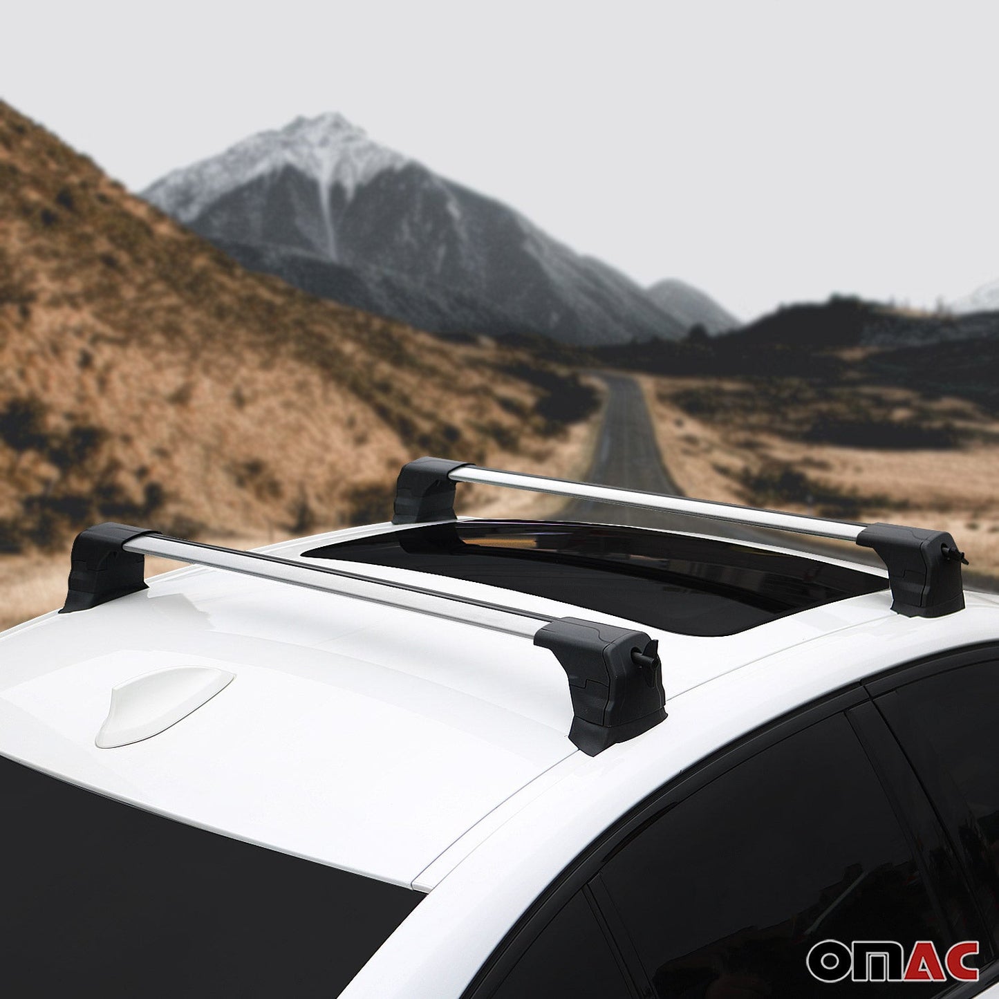 2004-2010 VW Touareg Roof Rack Cross Bars Silver