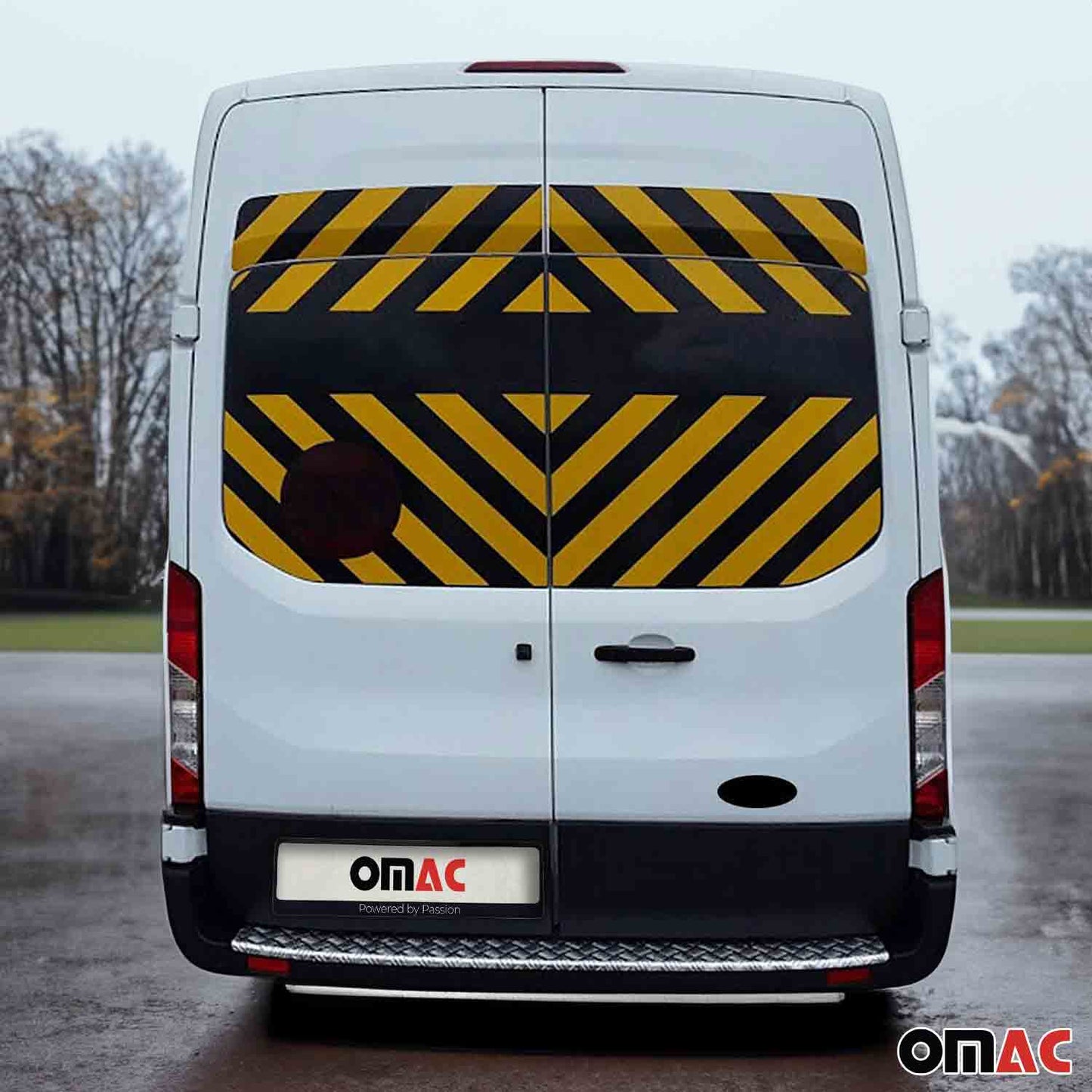 2015-2026 Ford Transit Rear Bumper Sill Cover Protector Guard Aluminium