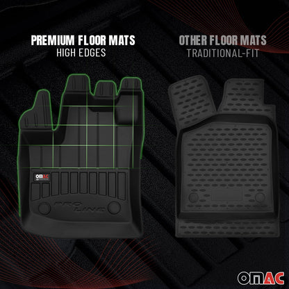 2018-2024 Audi A5 Coupe Cabrio Premium Floor Mats Liners Full Set All Weather Heavy Duty