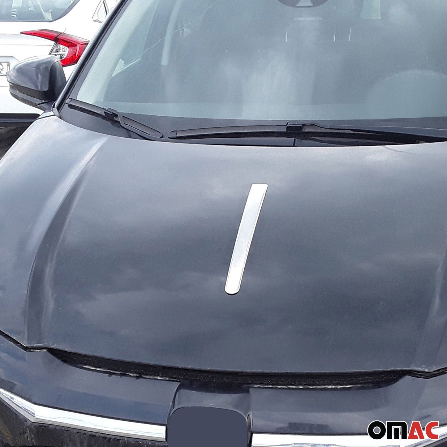 2016-2023 Fiat 500X Front Hood Bonnet Strip Styling Trim Silver Stainless Steel 1 Pc