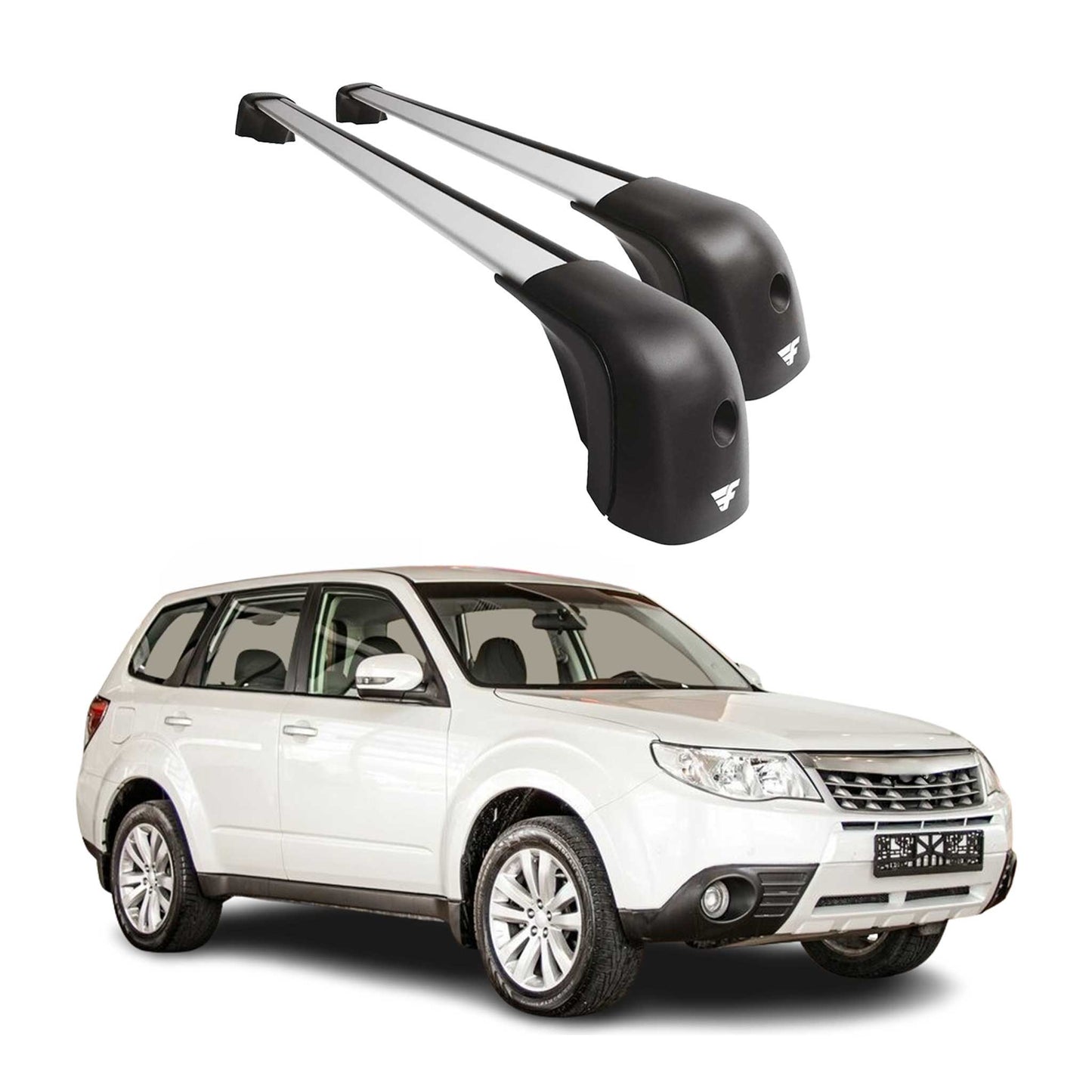 2009-2018 Subaru Forester III IV OE Style Roof Racks Cross Bars Silver