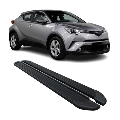 2018-2022 Toyota C-HR Hybrid Running Boards Side Steps Black